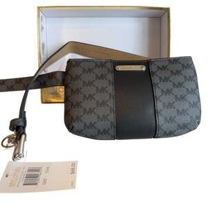 Michael Kors Black Logo Belt Bag Waist Pack S/M